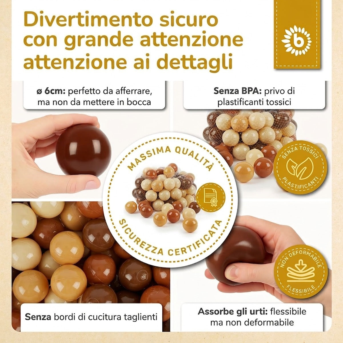 Bälle Chocolate Bliss 100 Stück - IT Infographic