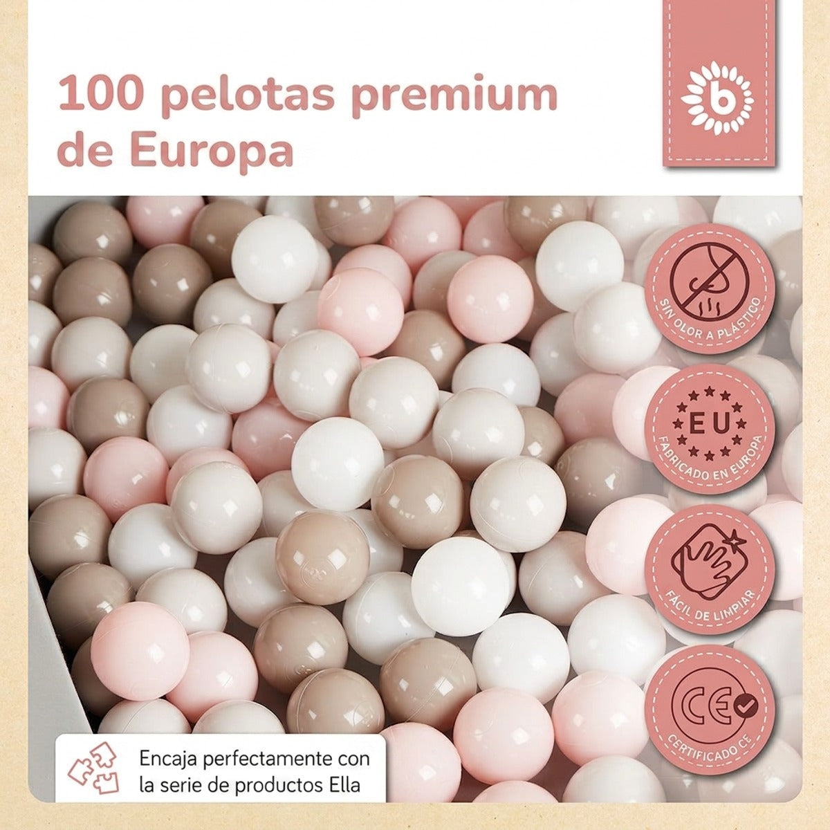 Bälle Cotton 100 Stück - ES Infographic