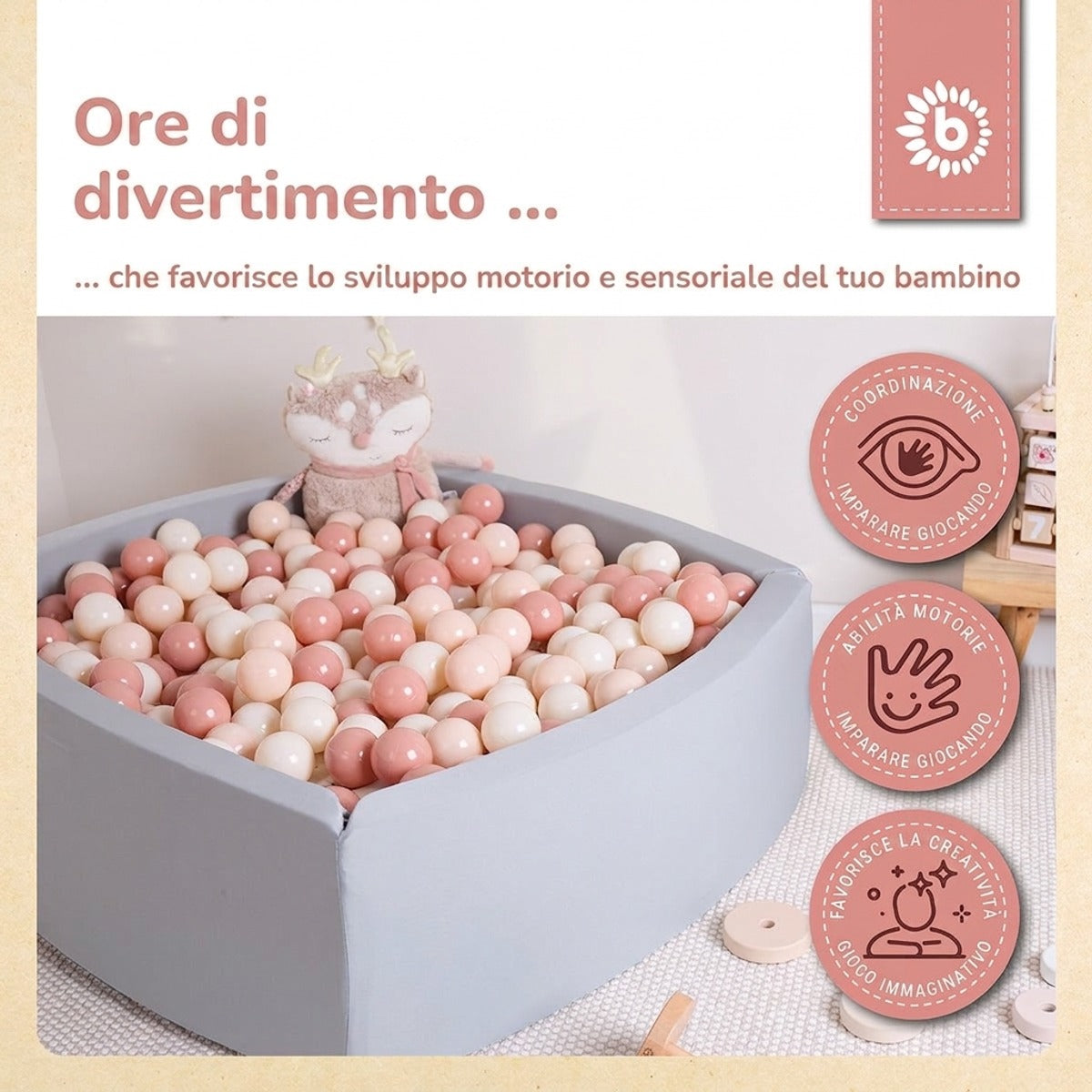 Bälle Dreamy Flowers 100 Stück - IT Infographic