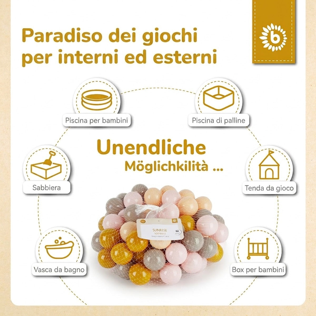 Bälle Sunrise 100 Stück - IT Infographic