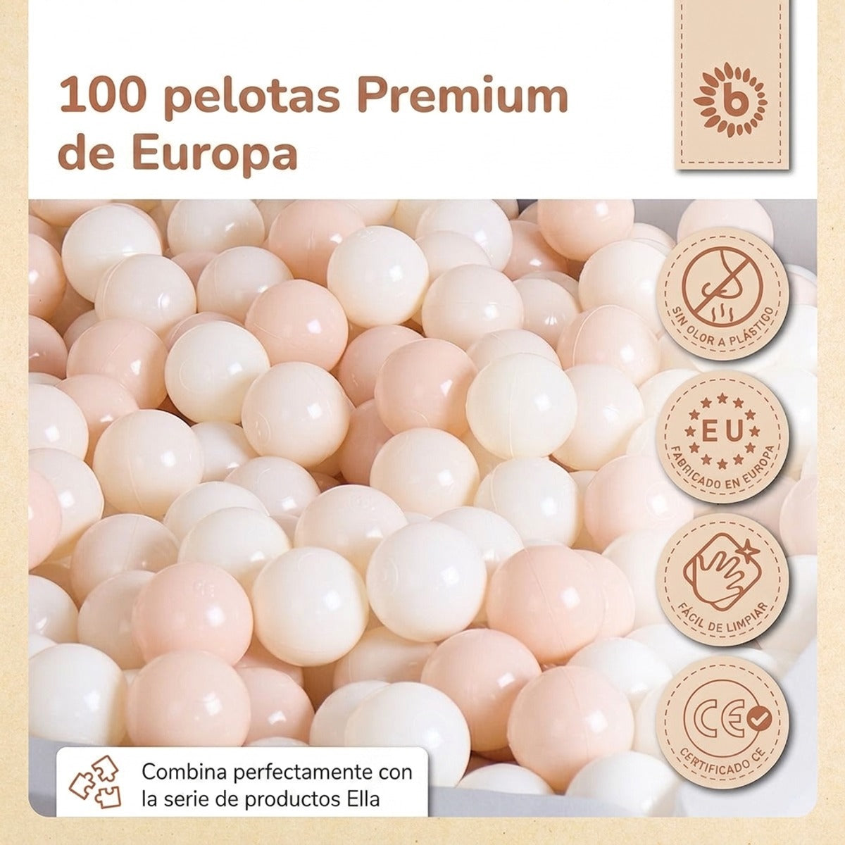 Bälle Vintage Flowers 100 Stück - ES Infographic