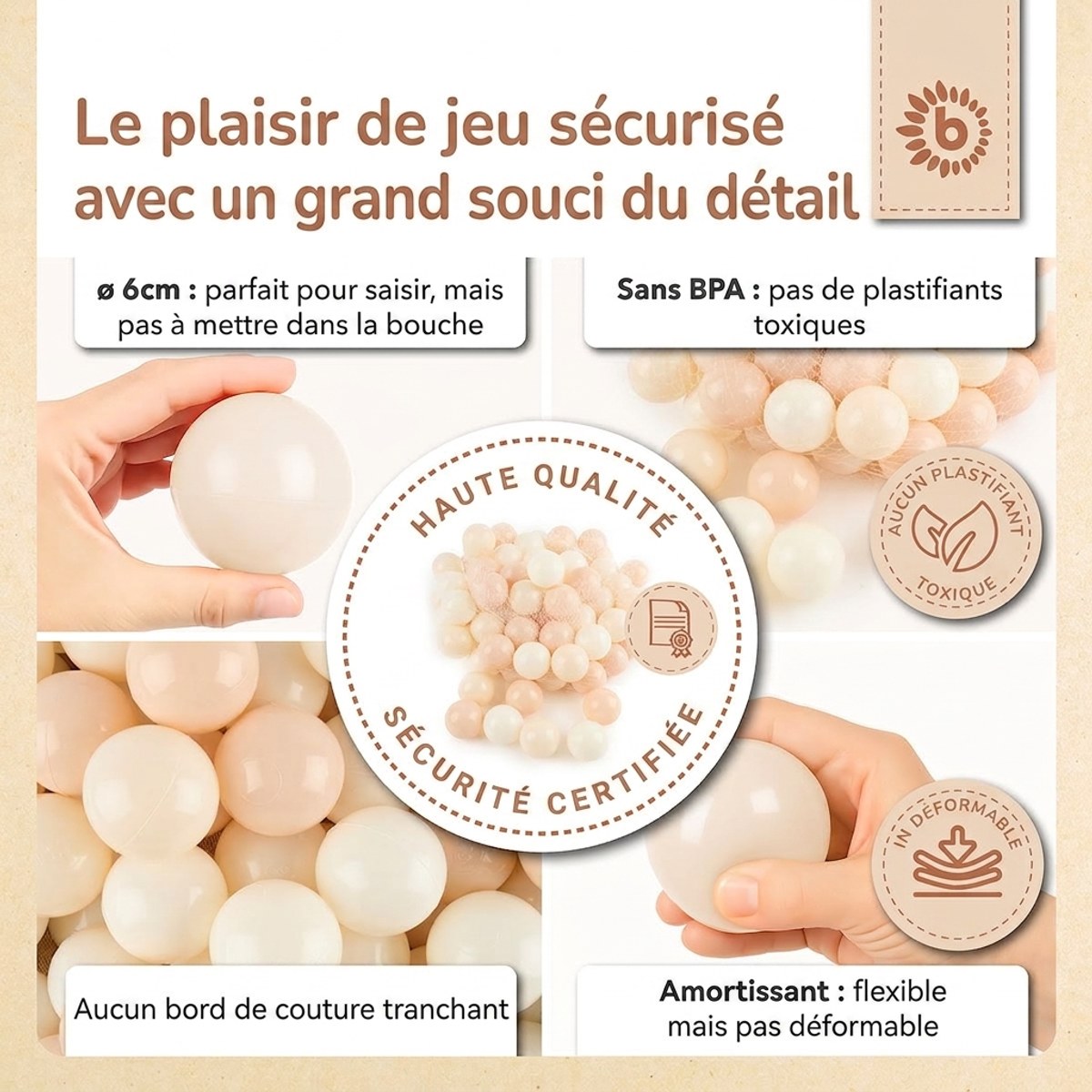 Bälle Vintage Flowers 100 Stück - FR Infographic