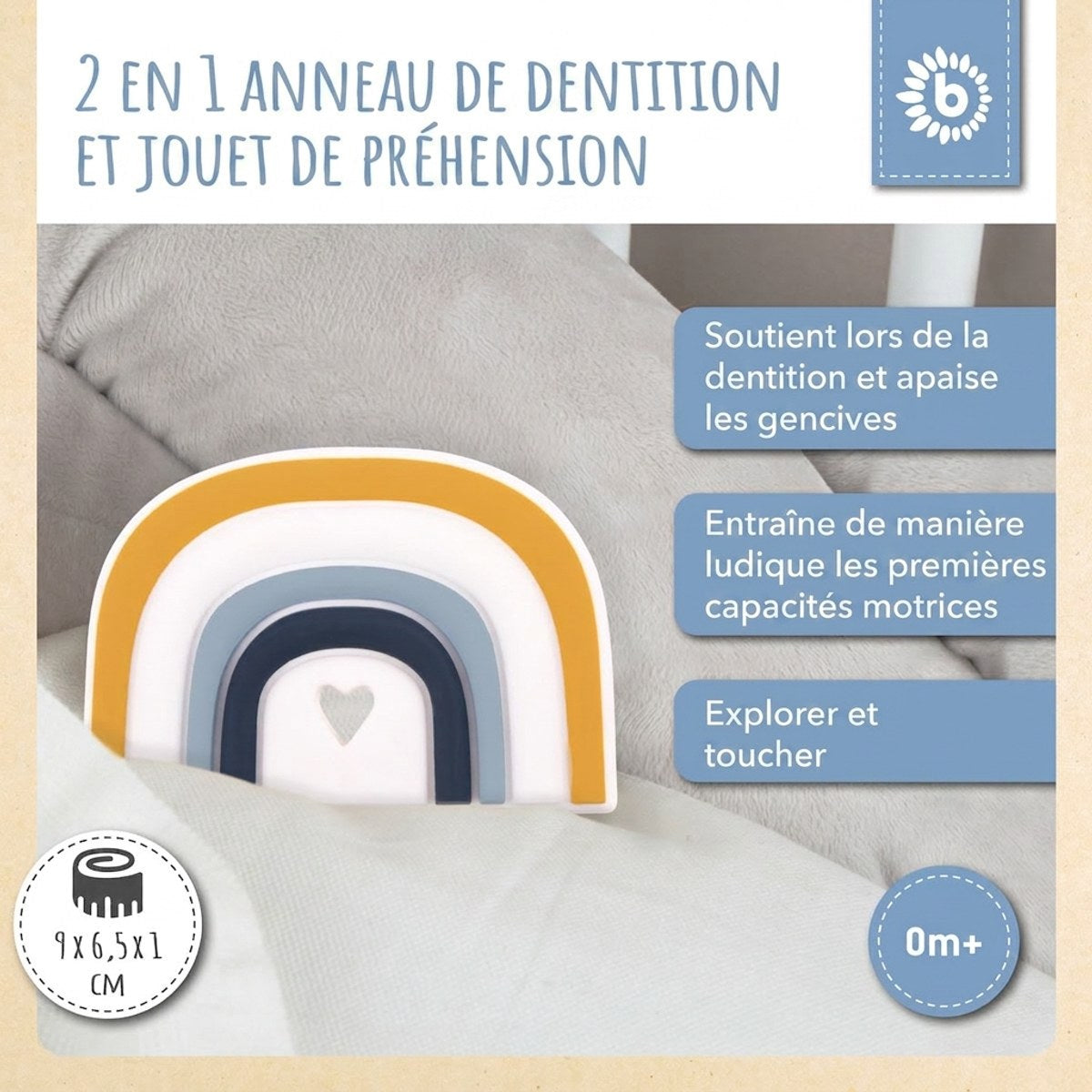 Beißer Regenbogen Silikon - FR Infographic