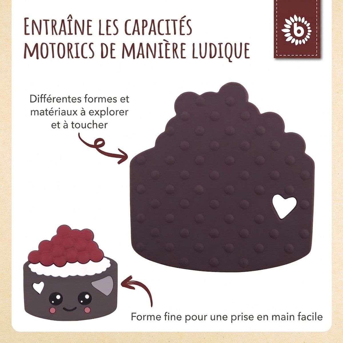 Beißer Torte Silikon - FR Infographic