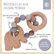 Beißring Elefant mit Silikonkette - ES Infographic