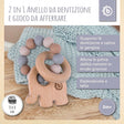 Beißring Elefant mit Silikonkette - IT Infographic