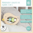 Beißring Vogel light teal - ES Infographic