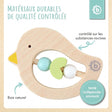 Beißring Vogel light teal - FR Infographic