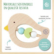 Beißring Vogel light teal - IT Infographic