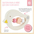 Beißring Vogel rose - FR Infographic
