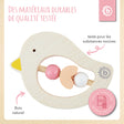 Beißring Vogel rose - FR Infographic