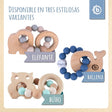 Beißring Wal mit Silikonkette - ES Infographic