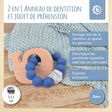 Beißring Wal mit Silikonkette - FR Infographic
