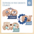 Beißring Wal mit Silikonkette - FR Infographic