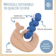 Beißring Wal mit Silikonkette - IT Infographic
