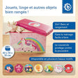 2in1 Staubox & Sitzbank Einhorn - FR Infographic