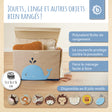 Aufbewahrungsbox Wal mit Deckel - FR Infographic