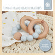 Beißring mit Silikonkette hazy blue - ES Infographic