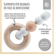 Beißring mit Silikonkette silver - IT Infographic