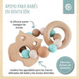 Beißring Eule mit Silikonkette - ES Infographic