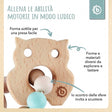 Beißring Eule mit Silikonkette - IT Infographic