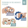 Beißring Eule mit Silikonkette - ES Infographic