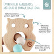 Beißring Eule mit Silikonkette - ES Infographic
