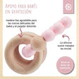 Beißring mit Silikonkette rose - ES Infographic