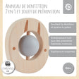Beißring Eichhörnchen mit Silikonball - FR Infographic