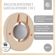 Beißring Eichhörnchen mit Silikonball - IT Infographic