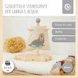 Holzfloß mit Segel - IT Infographic