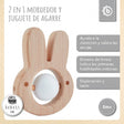 Beißring Hase mit Silikonball - ES Infographic