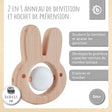 Beißring Hase mit Silikonball - FR Infographic