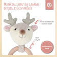 Greifling Reh Lia mit Rassel - FR Infographic