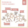 Greifling Reh Lia mit Rassel - FR Infographic
