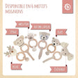 Greifling Reh Lia mit Rassel - FR Infographic