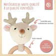 Greifling Reh Lia mit Rassel - FR Infographic