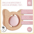 Beißring Katze mit Silikonball - IT Infographic