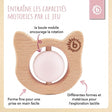 Beißring Katze mit Silikonball - FR Infographic