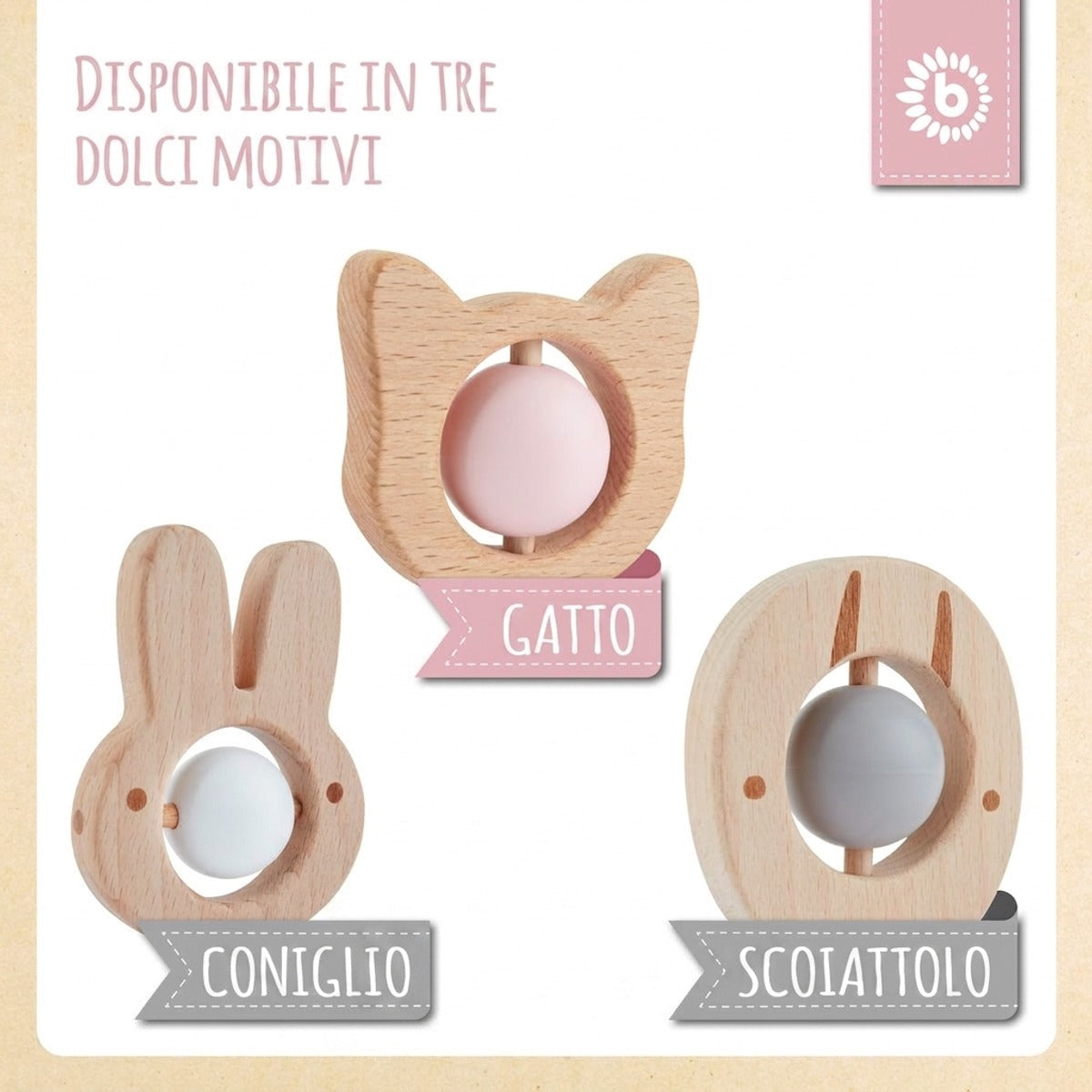 Beißring Katze mit Silikonball - IT Infographic