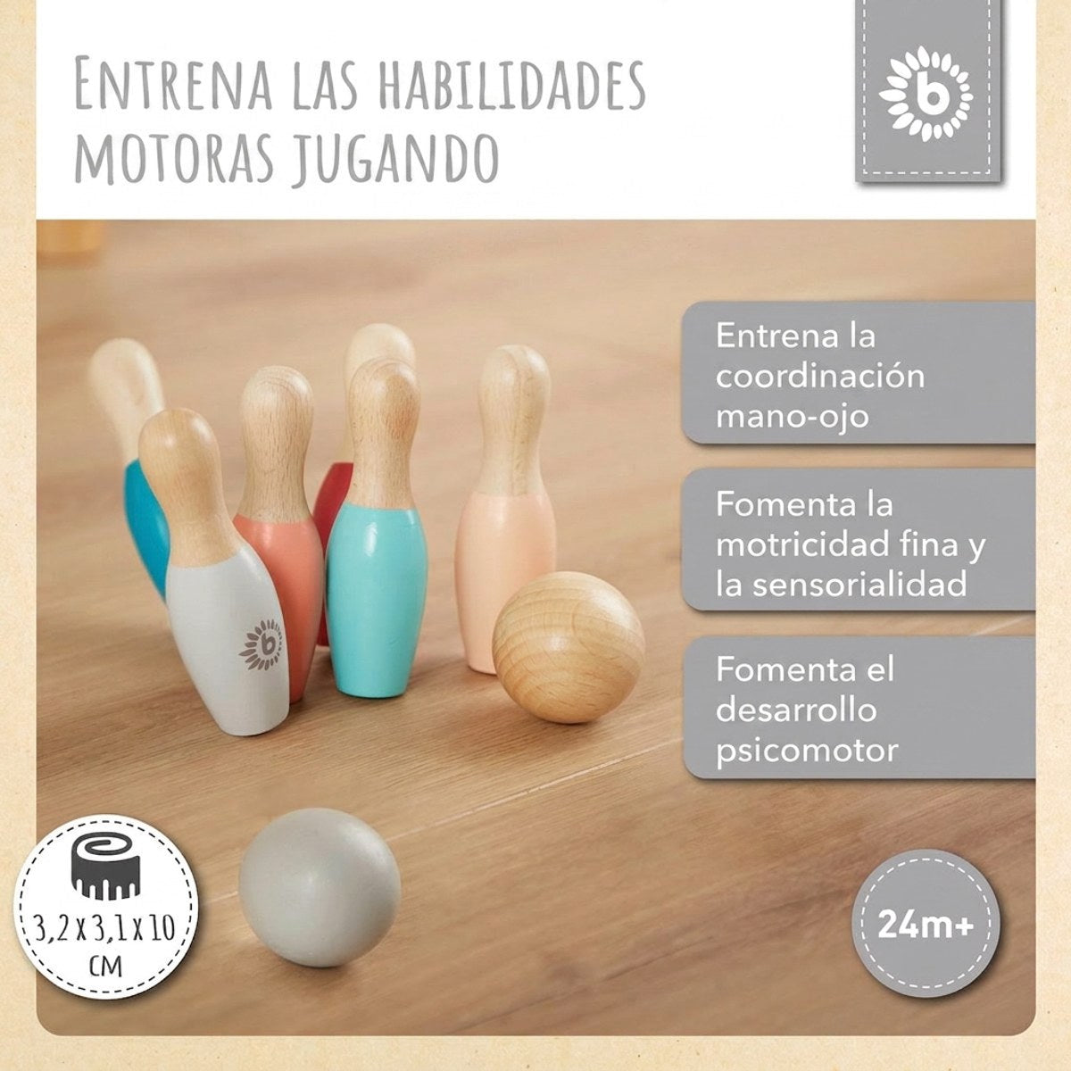 Mini Bowling Set - ES Infographic