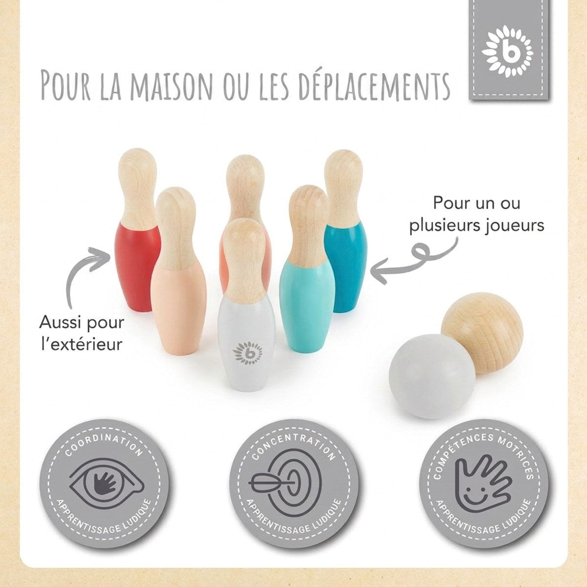 Mini Bowling Set - FR Infographic