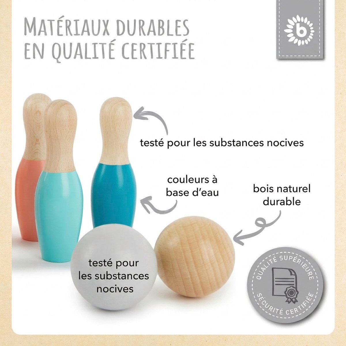 Mini Bowling Set - FR Infographic