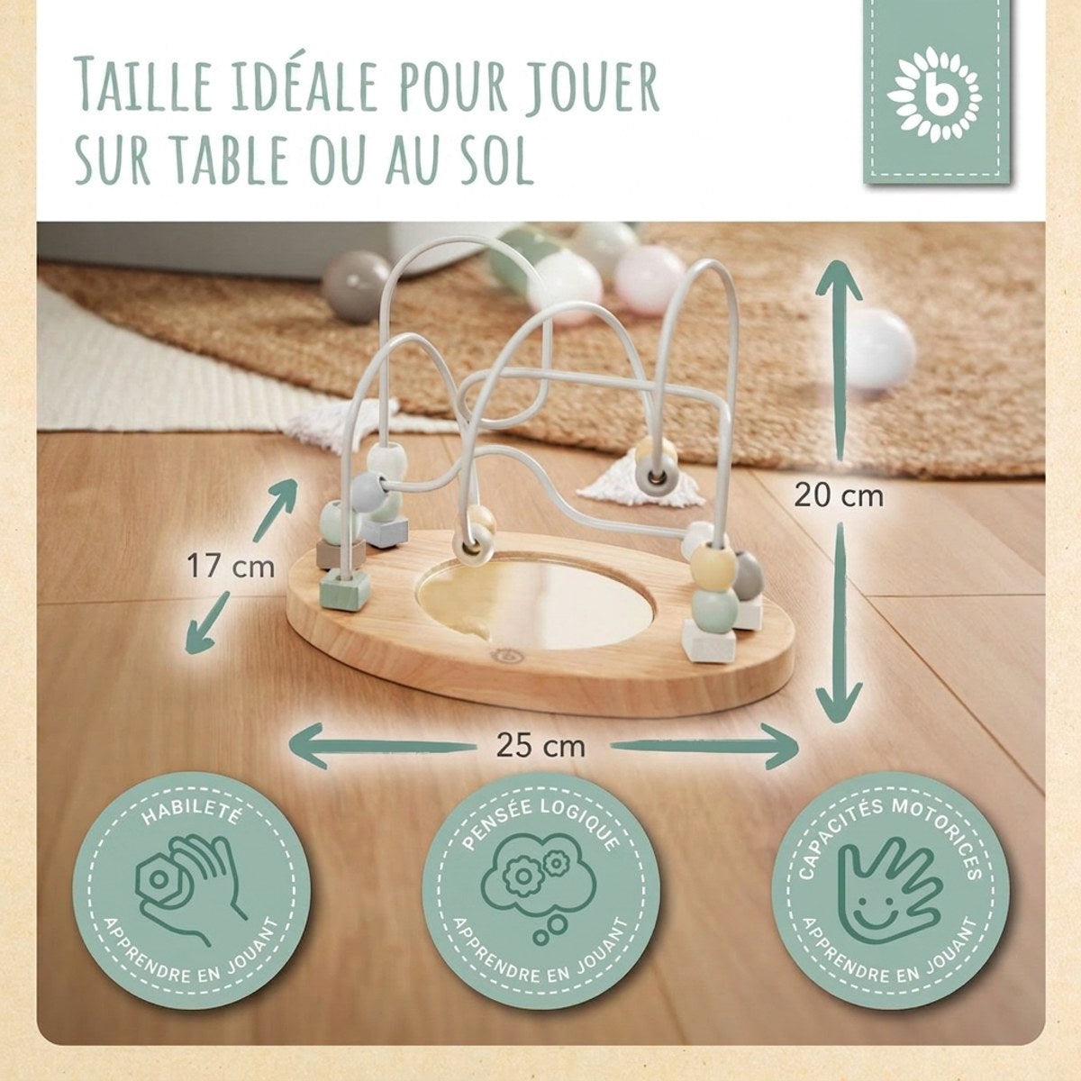Motorikschleife mit Spiegel reef - FR Infographic