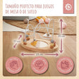 Motorikschleife mit Spiegel rose - ES Infographic