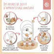 Motorikschleife mit Spiegel rose - FR Infographic