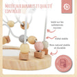 Motorikschleife mit Spiegel rose - FR Infographic