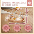 Motorikschleife mit Spiegel rose - IT Infographic