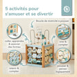 Motorikwürfel Waldtiere Holz FSC® - FR Infographic