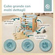 Motorikwürfel Waldtiere Holz FSC® - IT Infographic